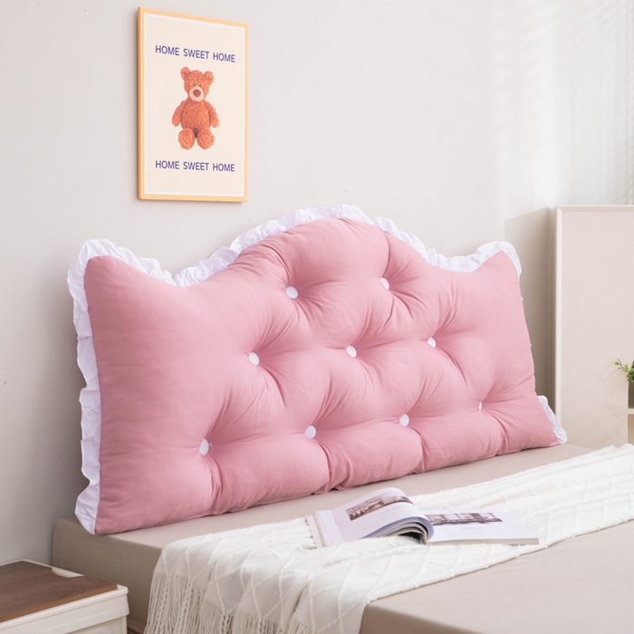 91家纺网 家纺一手货源 找家纺 美达人 2024新款水洗棉安妮儿系列珍珠棉靠背 吖妮-豆沙