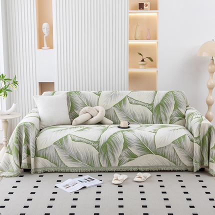 91家纺网 家纺一手货源 找家纺 （总）沐沐家纺 2026新款色织印花沙发巾