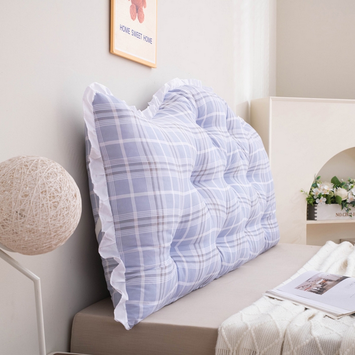 91家纺网 家纺一手货源 找家纺 美达人 2024新款水洗棉安妮儿系列珍珠棉靠背 吖妮-大格