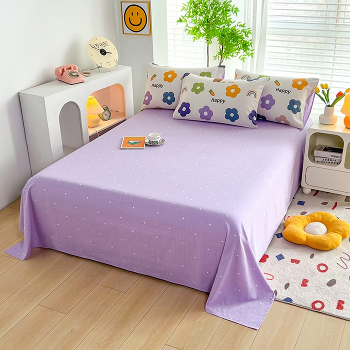 91家纺网 家纺一手货源 找家纺 雲归梦 2024新款全棉13070多规格四件套 快乐熊