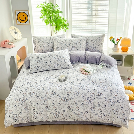 91家纺网 家纺一手货源 找家纺 雲归梦 2024新款全棉13070多规格四件套 香草涧