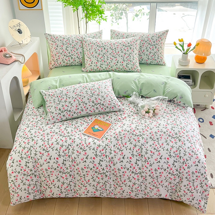 91家纺网 家纺一手货源 找家纺 雲归梦 2024新款全棉13070多规格四件套 春日