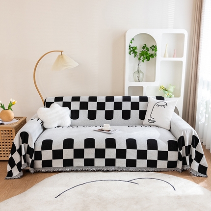 91家纺网 家纺一手货源 找家纺 （总）沐沐家纺 2026新款色织印花沙发巾