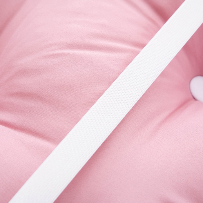 91家纺网 家纺一手货源 找家纺 美达人 2024新款水洗棉安妮儿系列珍珠棉靠背 吖妮-豆沙