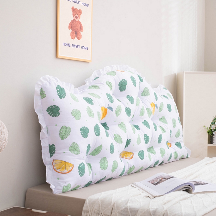 91家纺网 家纺一手货源 找家纺 美达人 2024新款水洗棉安妮儿系列珍珠棉靠背 吖妮-绿叶