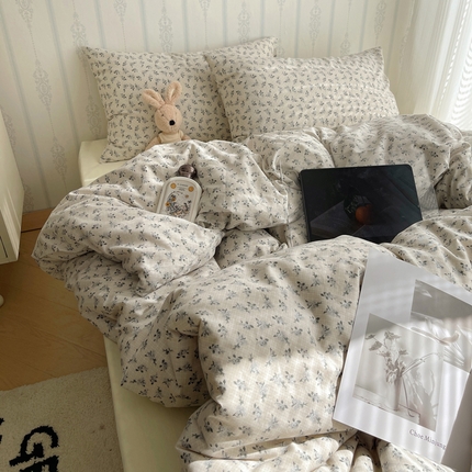 91家纺网 家纺一手货源 找家纺 （总）六巷胡同 2024新款ins复古小碎花四件套