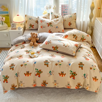 91家纺网 家纺一手货源 找家纺 （总）多品家纺 2024新款水洗棉麻单被套