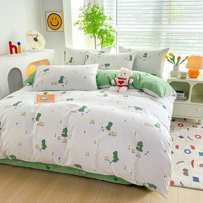 91家纺网 家纺一手货源 找家纺 雲归梦 2024新款全棉13070多规格四件套 小奶龙