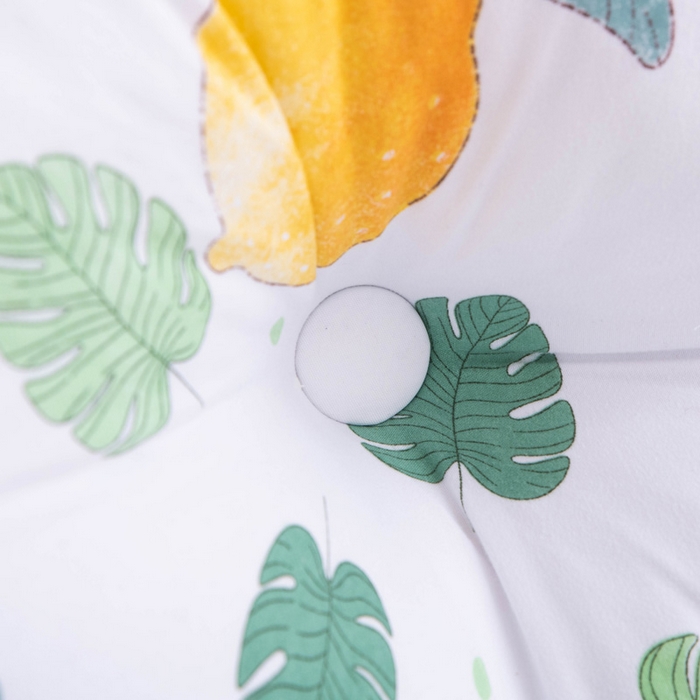 91家纺网 家纺一手货源 找家纺 美达人 2024新款水洗棉安妮儿系列珍珠棉靠背 吖妮-绿叶