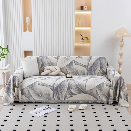 91家纺网 家纺一手货源 找家纺 （总）沐沐家纺 2026新款色织印花沙发巾