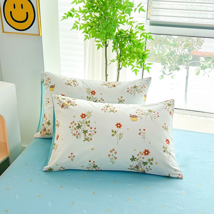 91家纺网 家纺一手货源 找家纺 雲归梦 2024新款全棉13070多规格四件套 花间小趣