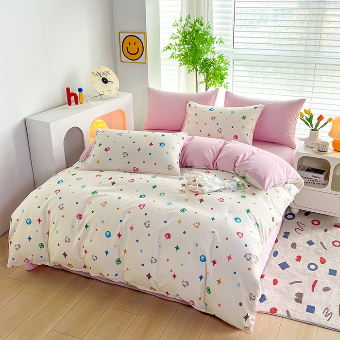 91家纺网 家纺一手货源 找家纺 雲归梦 2024新款全棉13070多规格四件套 钻石梦