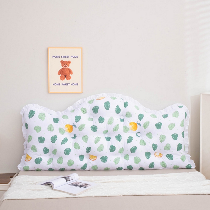 91家纺网 家纺一手货源 找家纺 美达人 2024新款水洗棉安妮儿系列珍珠棉靠背 吖妮-绿叶