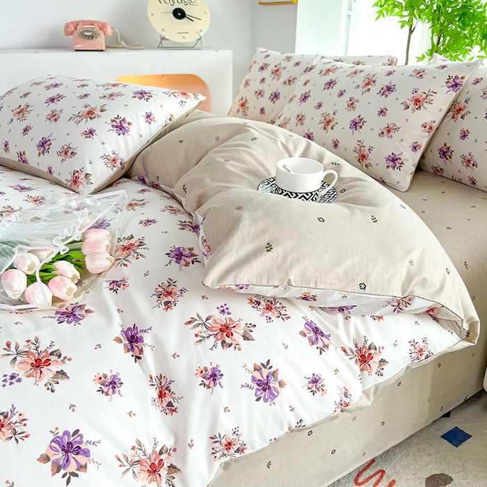 91家纺网 家纺一手货源 找家纺 雲归梦 2024新款全棉13070多规格四件套 夕云