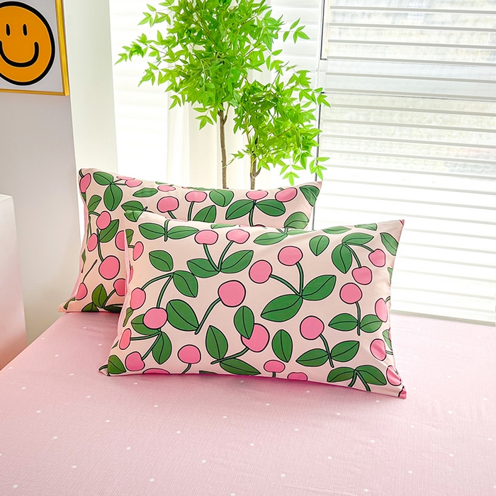 91家纺网 家纺一手货源 找家纺 雲归梦 2024新款全棉13070多规格四件套 春日樱桃