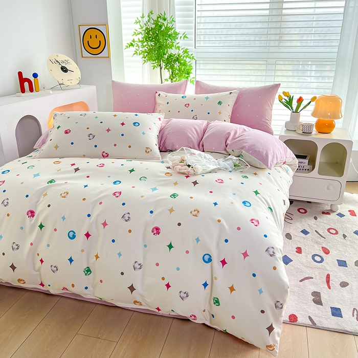 91家纺网 家纺一手货源 找家纺 雲归梦 2024新款全棉13070多规格四件套 钻石梦