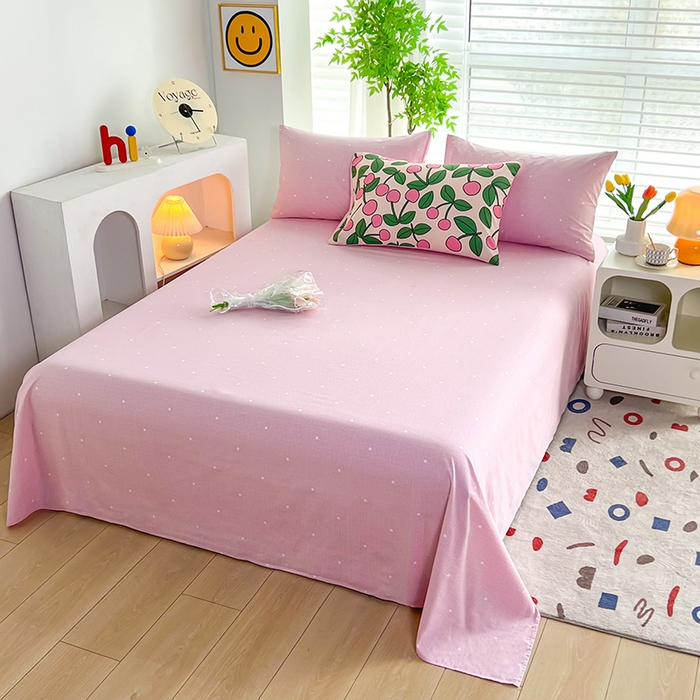 91家纺网 家纺一手货源 找家纺 雲归梦 2024新款全棉13070多规格四件套 春日樱桃