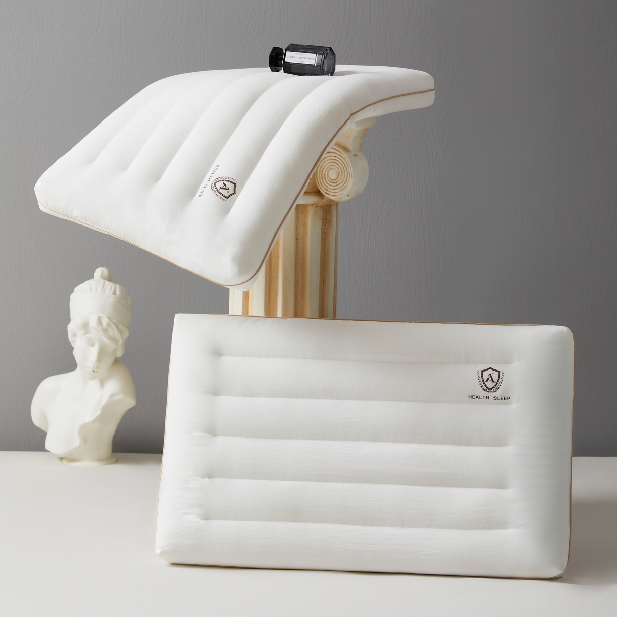 91家纺网 家纺一手货源 找家纺 星芯合家纺 2024新款水洗磨毛云柔护颈枕 云柔护颈枕48*74 低