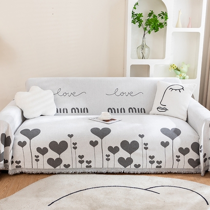 91家纺网 家纺一手货源 找家纺 （总）沐沐家纺 2026新款色织印花沙发巾