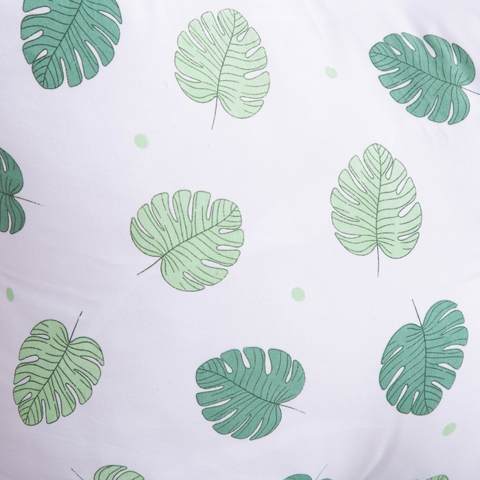 91家纺网 家纺一手货源 找家纺 美达人 2024新款水洗棉安妮儿系列珍珠棉靠背 吖妮-绿叶