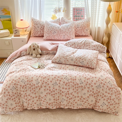 91家纺网 家纺一手货源 找家纺 （总）多品家纺 2024新款水洗棉麻单被套