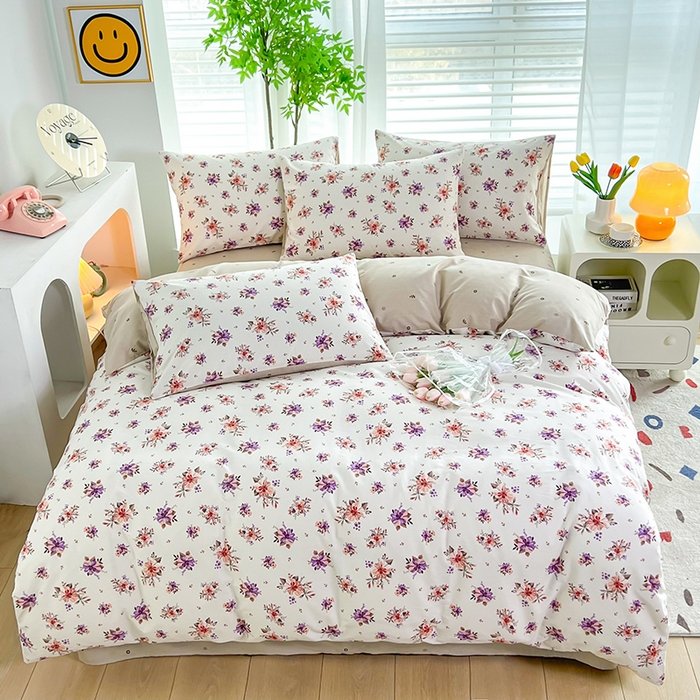 91家纺网 家纺一手货源 找家纺 雲归梦 2024新款全棉13070多规格四件套 夕云