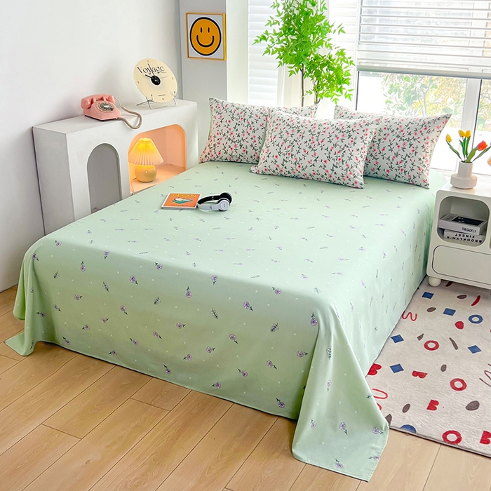 91家纺网 家纺一手货源 找家纺 雲归梦 2024新款全棉13070多规格四件套 春日