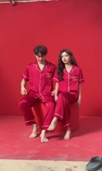 91家纺网 家纺一手货源 找家纺 洛兰沙家居馆【只代发】【只代发】 2024新款婚庆冰丝睡衣 3