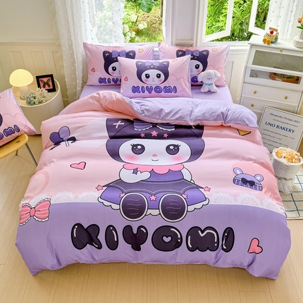 91家纺网 家纺一手货源 找家纺 （总）卡斯诺家纺馆 2025新款110克水洗棉大版花四件套（下载文件包含买家秀）