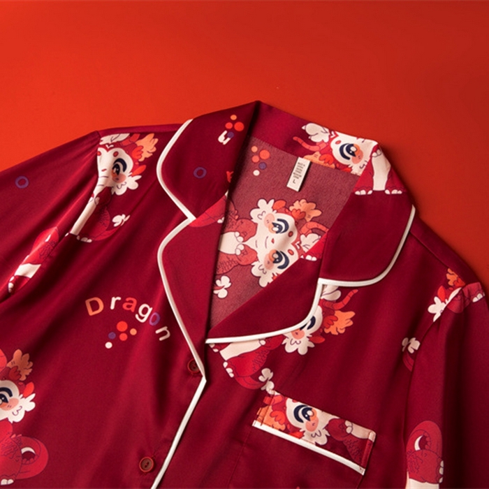 91家纺网 家纺一手货源 找家纺 洛兰沙家居馆【只代发】【只代发】 2024新款婚庆冰丝睡衣 10