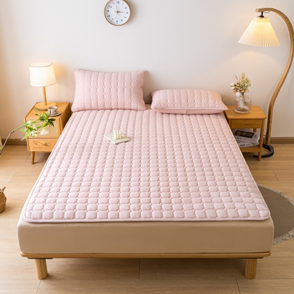 91家纺网 家纺一手货源 找家纺 芬晴家纺 2024新款A类婴幼儿级大豆床垫 星格-豆沙粉