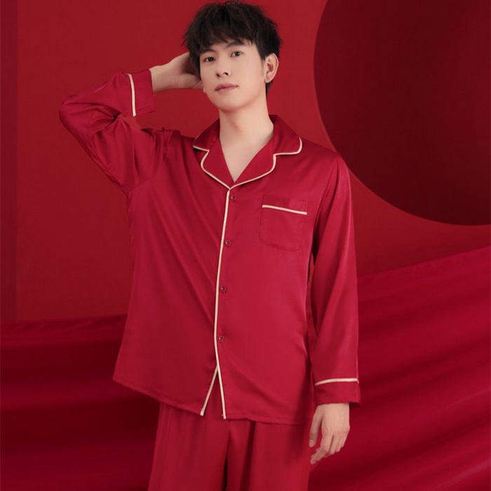 91家纺网 家纺一手货源 找家纺 洛兰沙家居馆【只代发】【只代发】 2024新款婚庆冰丝睡衣 6