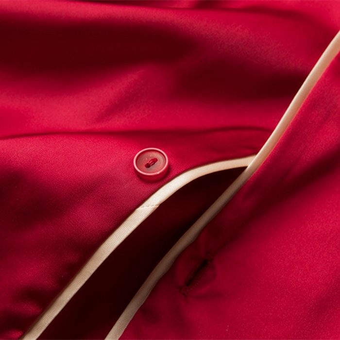 91家纺网 家纺一手货源 找家纺 洛兰沙家居馆【只代发】【只代发】 2024新款婚庆冰丝睡衣 111蕾丝情侣双长