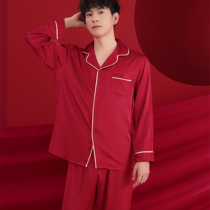 91家纺网 家纺一手货源 找家纺 洛兰沙家居馆【只代发】【只代发】 2024新款婚庆冰丝睡衣 5