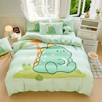 91家纺网 家纺一手货源 找家纺 （总）卡斯诺家纺馆 2025新款110克水洗棉大版花四件套（下载文件包含买家秀）