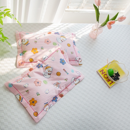 91家纺网 家纺一手货源 找家纺 （总）姝辰 2024新款全棉60贡缎一字绣荞麦决明子枕芯枕套