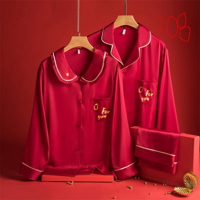 91家纺网 家纺一手货源 找家纺 洛兰沙家居馆【只代发】【只代发】 2024新款婚庆冰丝睡衣 3