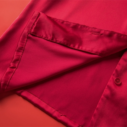 洛兰沙家居馆【只代发】【只代发】 2024新款婚庆冰丝睡衣 111蕾丝情侣双长