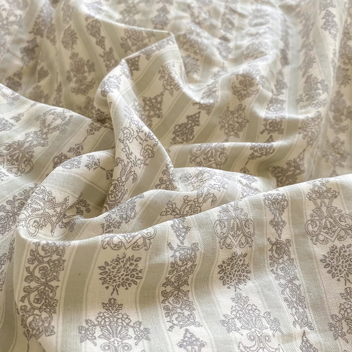 91家纺网 家纺一手货源 找家纺 爵仕家纺 2025小清新风格双层纱纯棉四件套 梵娜