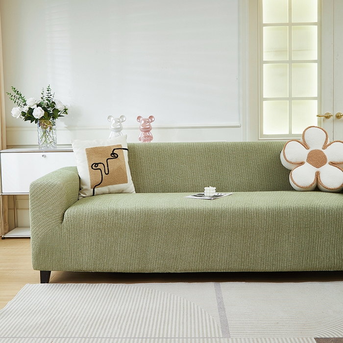 91家纺网 家纺一手货源 找家纺 （总）丝绮鹿 2024新款仿麻雪尼尔系列大三人沙发套