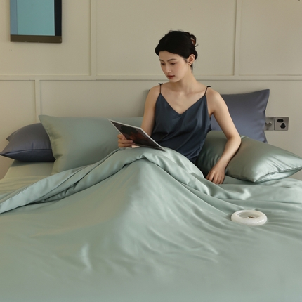 91家纺网 家纺一手货源 找家纺 （总）轩和 2025新款A类LF兰精天丝四件套