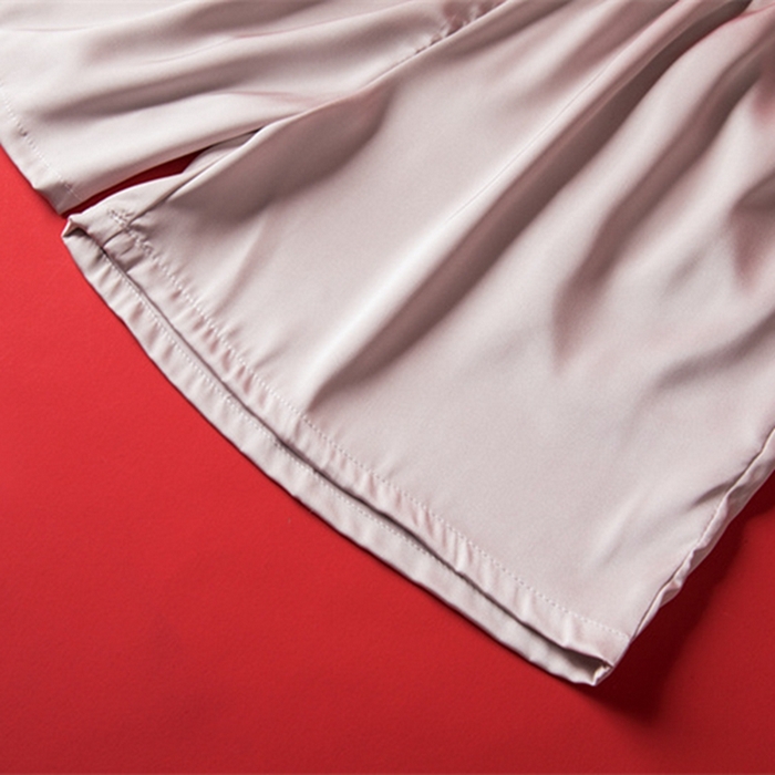 91家纺网 家纺一手货源 找家纺 （总）洛兰沙 2024新款情侣睡衣女夏季冰丝短袖短裤长裤素色休闲家居服男服男套青少年休闲家居服