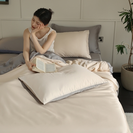 91家纺网 家纺一手货源 找家纺 （总）轩和 2025新款A类LF兰精天丝四件套