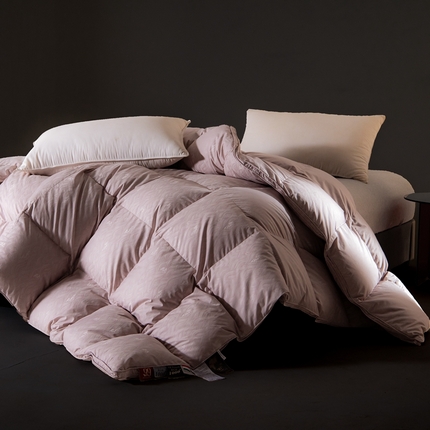 91家纺网 家纺一手货源 找家纺 御眠纺 2024新款高精密羽绒被高端白鹅绒羽绒被壳 浪潮高级灰