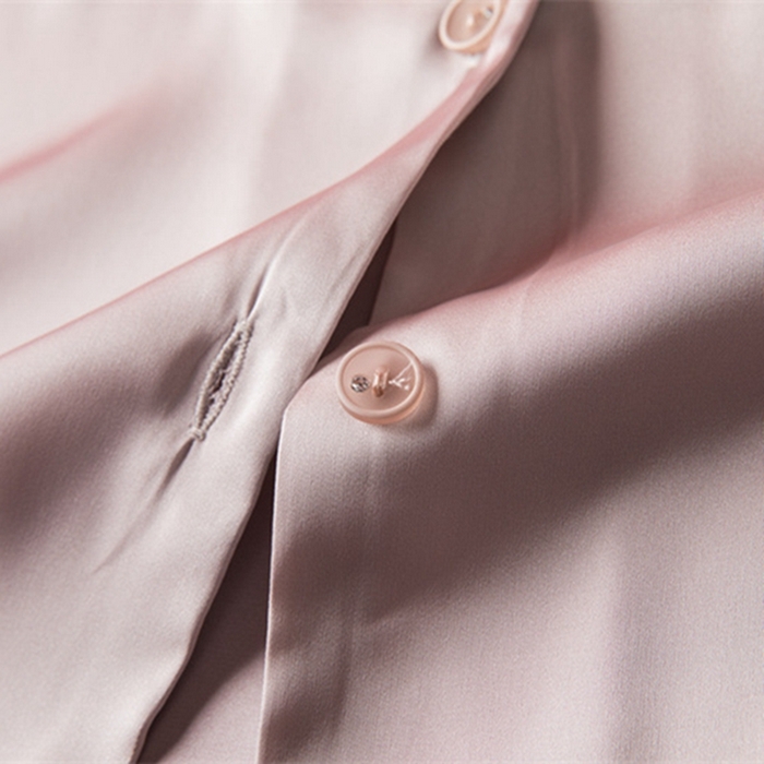 91家纺网 家纺一手货源 找家纺 （总）洛兰沙 2024新款情侣睡衣女夏季冰丝短袖短裤长裤素色休闲家居服男服男套青少年休闲家居服