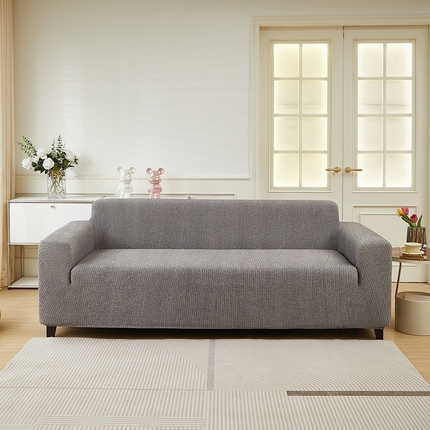 91家纺网 家纺一手货源 找家纺 （总）丝绮鹿 2024新款仿麻雪尼尔系列大三人沙发套