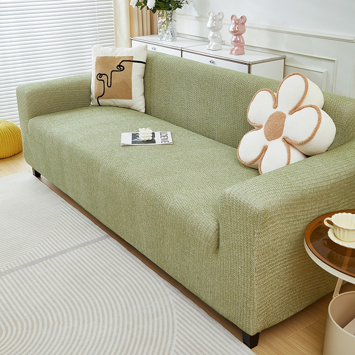 91家纺网 家纺一手货源 找家纺 （总）丝绮鹿 2024新款仿麻雪尼尔系列大三人沙发套