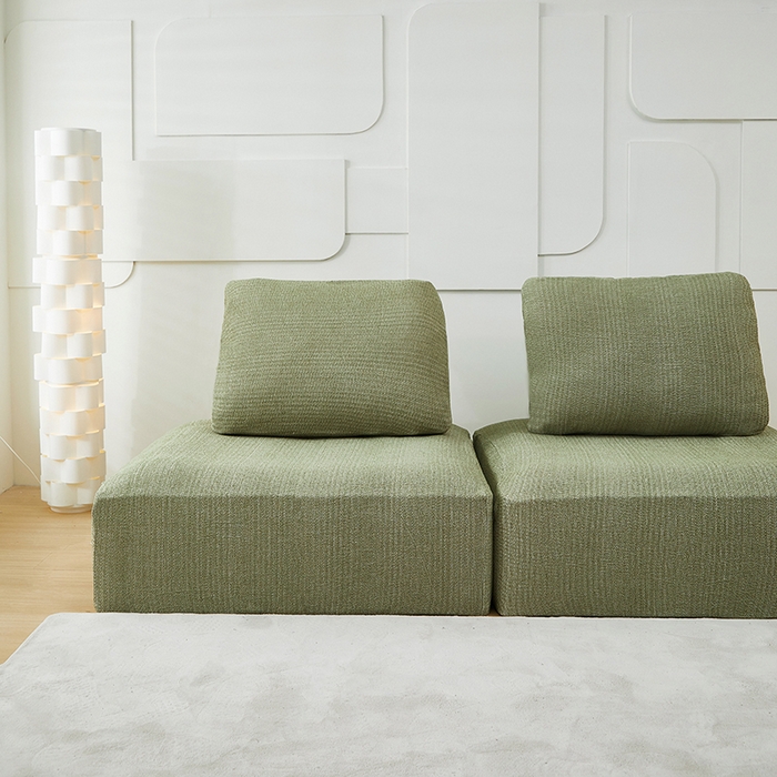 91家纺网 家纺一手货源 找家纺 （总）丝绮鹿 2024新款仿麻雪尼尔系列模块方块沙发套