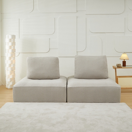 91家纺网 家纺一手货源 找家纺 （总）丝绮鹿 2024新款仿麻雪尼尔系列模块方块沙发套