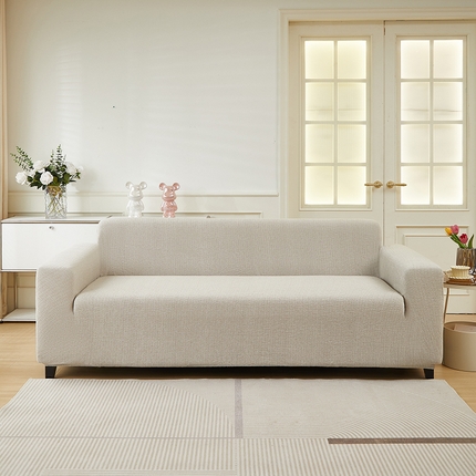 91家纺网 家纺一手货源 找家纺 （总）丝绮鹿 2024新款仿麻雪尼尔系列大三人沙发套